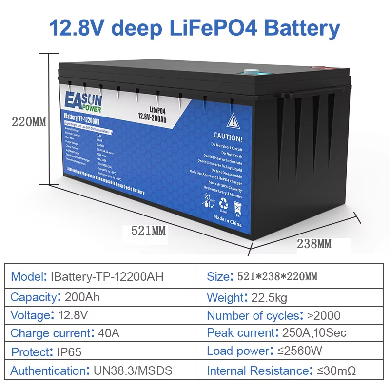 EASUN Power LiFePO4 Battery 10 - Grid Tie Inverter Limiter 2000W recension och pris