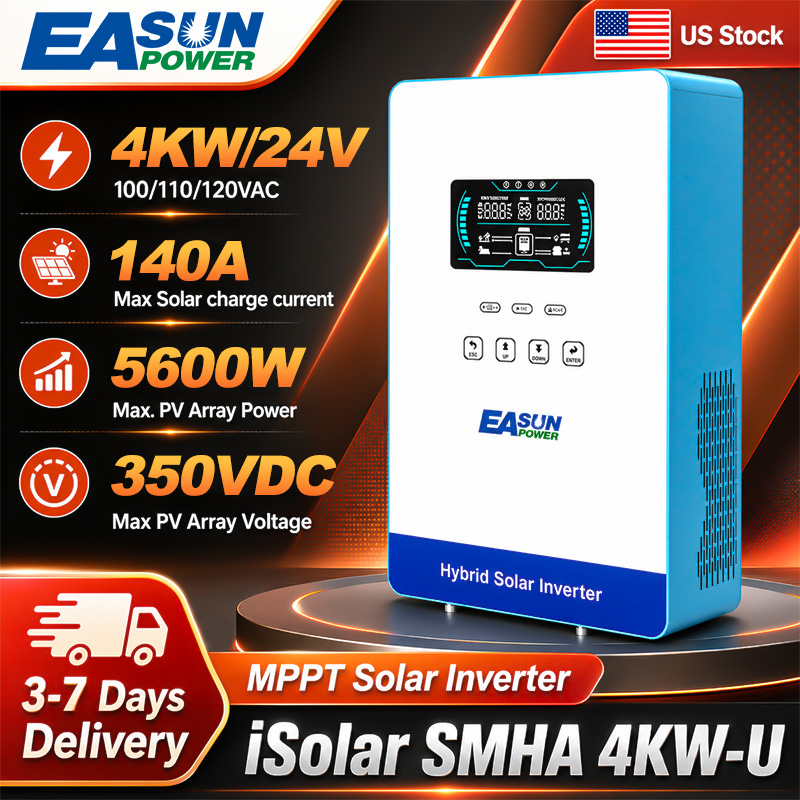 EASUN POWER 4000W 24V Off Grid - Grid Tie Inverter Limiter 2000W recension och pris