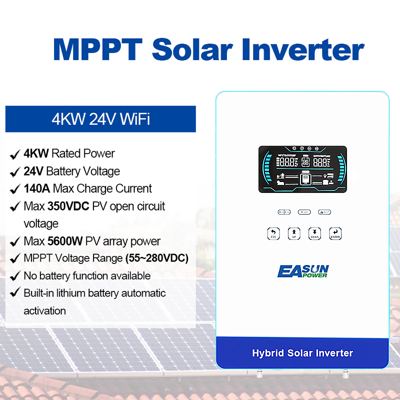 EASUN POWER 4000W 24V Off Grid - Grid Tie Inverter Limiter 2000W recension och pris