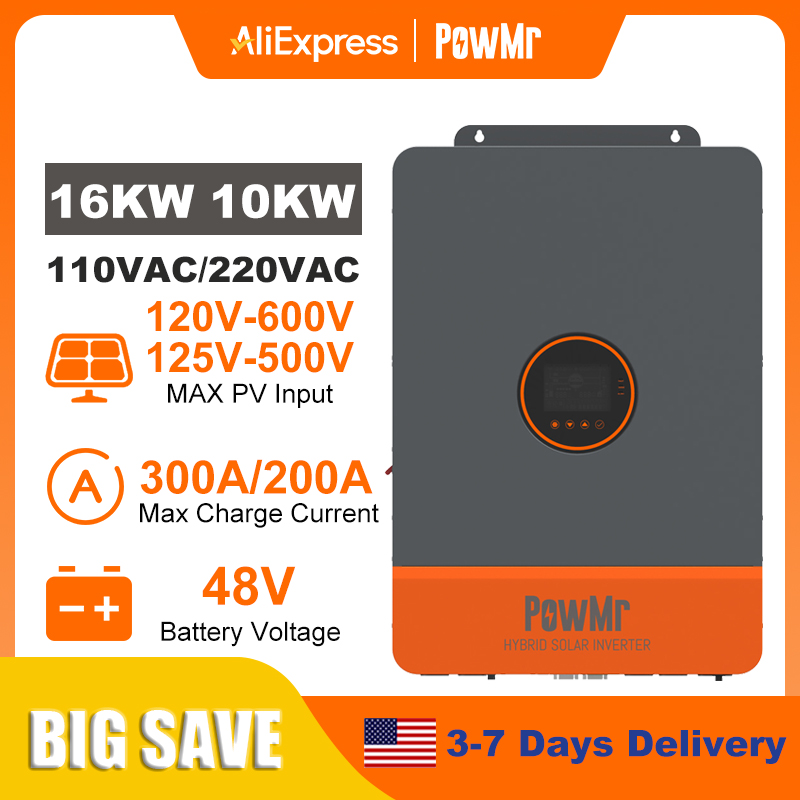 PowMr 16KW 10KW Split Phase In - Split Phase Inverter 10Kw 110V 220V recension och pris