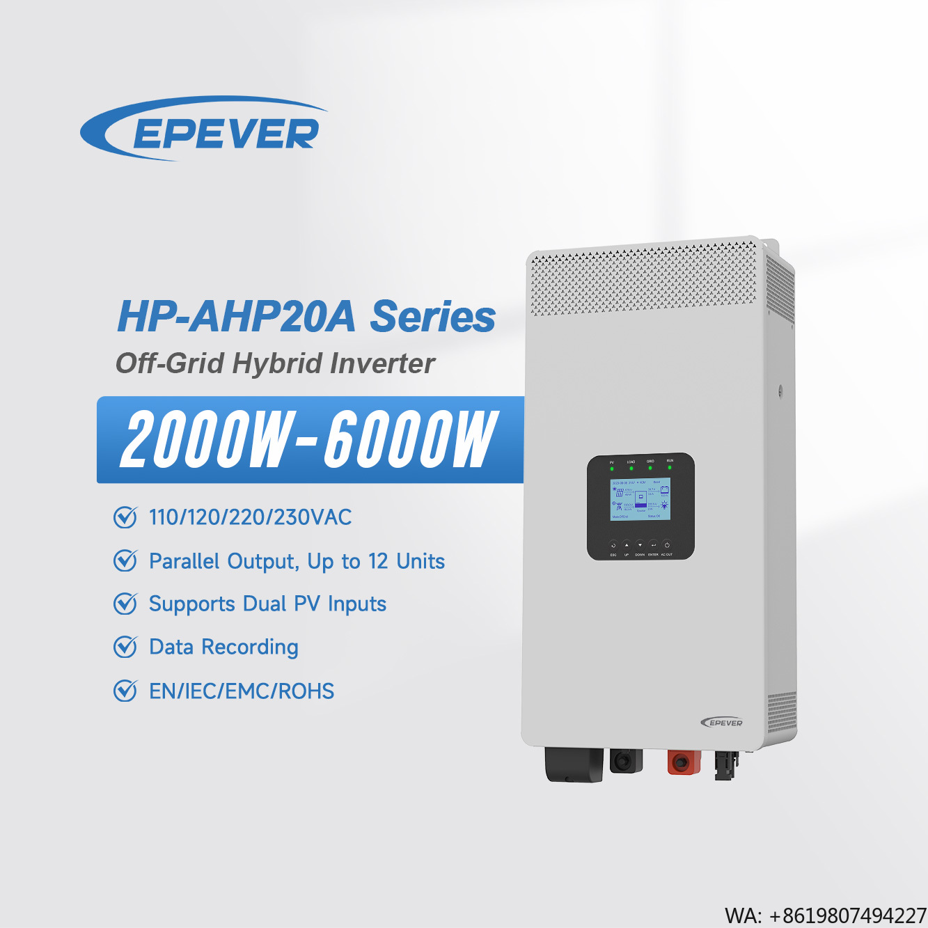 Epever Inverter Dc 24V 48V to  - Hybrid Solar Inverter 5.5Kw Mppt 48V recension och pris