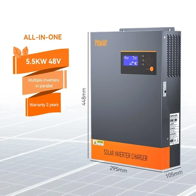 3-Phase Hybrid Solar Inverter  - Hybrid Solar Inverter 5.5Kw Mppt 48V recension och pris
